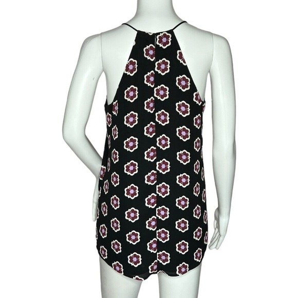 Express Barcelona Cami Tank Top Multicolored Floral Reversible V-Neck - Picture 3 of 10